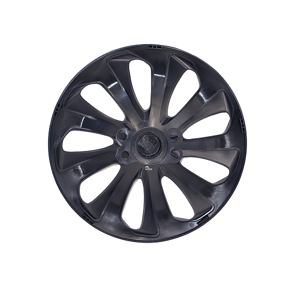 Jogo 4 Calota Velox Black Renault Fiat Ford Hyundai Renault Aro 14 Preto
