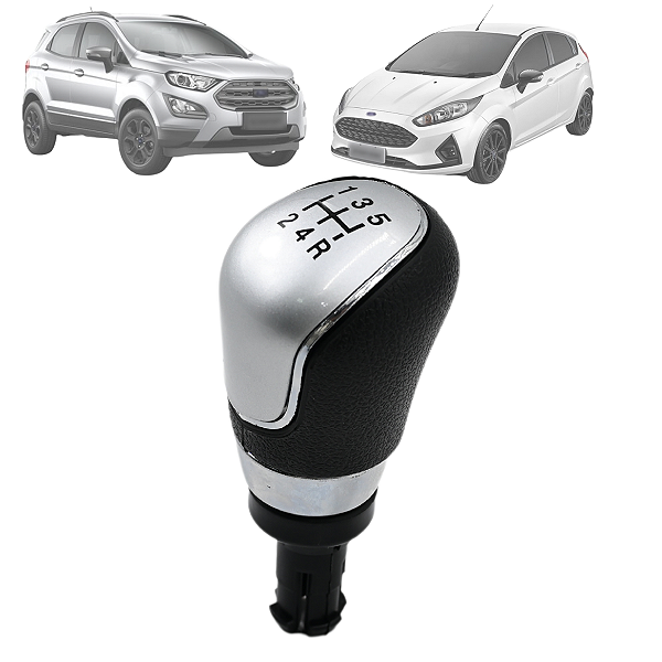 Manopla Do Cambio Alavanca For New Fiesta Ecosport Ka / Lente Prata