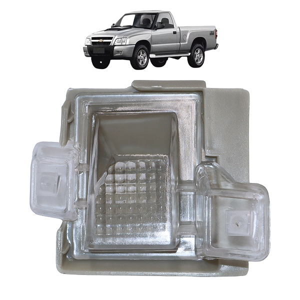 Lanterna Luz de Placa S10 1995 1996 1997 1998 1999 2000 2001 2002 2003 2004 Lado Esquerdo