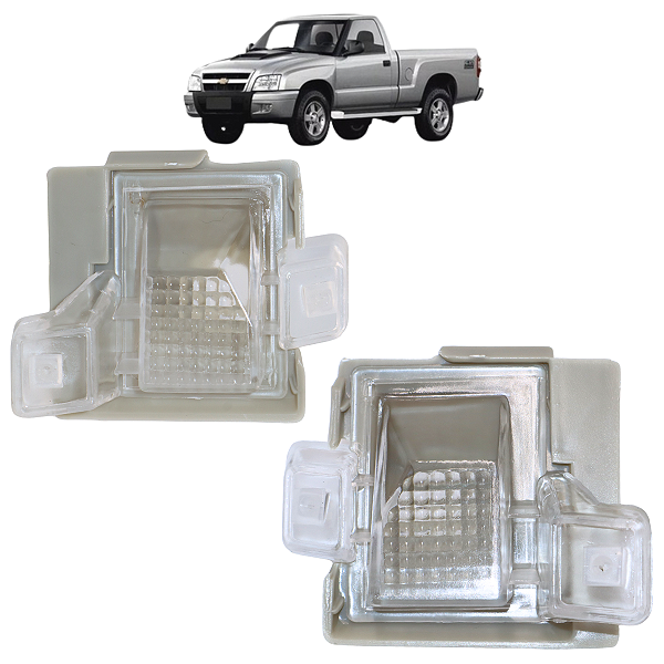 Par Lanterna Luz De Placa S10 1995 1996 1997 1998 1999 2000 2001 2002 2003 2004