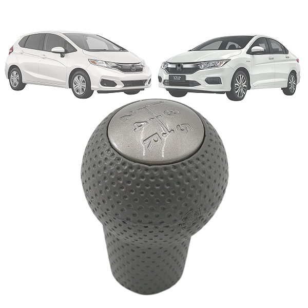 Bola Manopla Cambio Cinza Honda Fit Lx 2007 2008 2009 2010