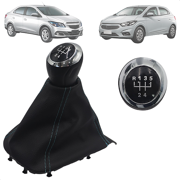 Coifa Manopla Câmbio Onix Prisma 2013 2014 2015 2016 2017 2018 2019