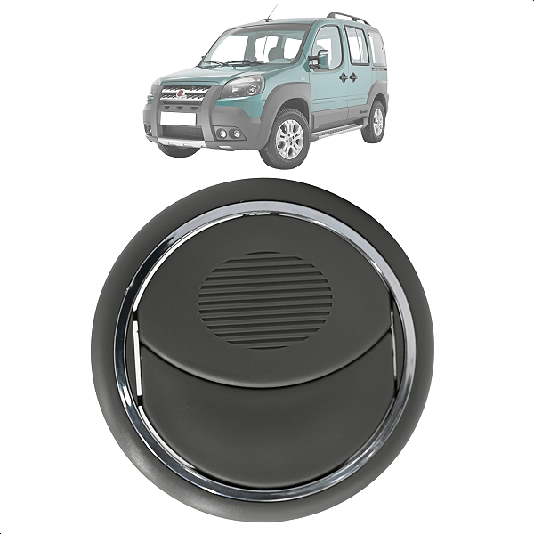 Grade Difusor Saída Ar Novo Palio G5 2012-2018 Doblo Cromado