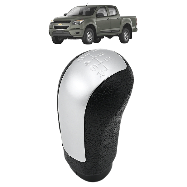 Bola Manopla De Câmbio S10 2012 A 2018 6 Marchas Prata