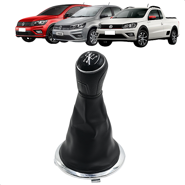 Bola Manopla Do Câmbio Coifa Marcha Gol Saveiro Voyage G5 G6