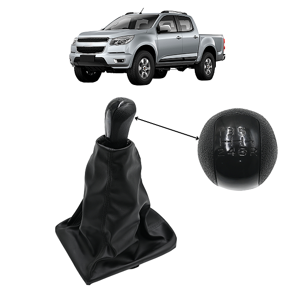 Kit Coifa Cambio Bola Manopla S10 2012 A 2018 6 Marchas