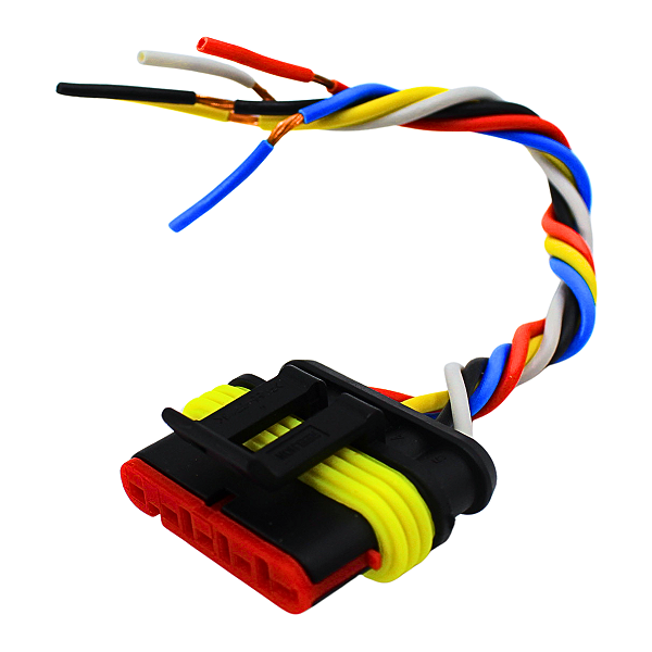 Chicote Soquete Conector Plug Cabo Lanterna Guerra Randon