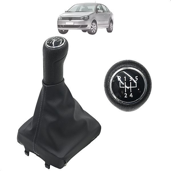 Coifa Alavanca Marcha Manopla Do Cambio Vw Polo 2002 A 2015