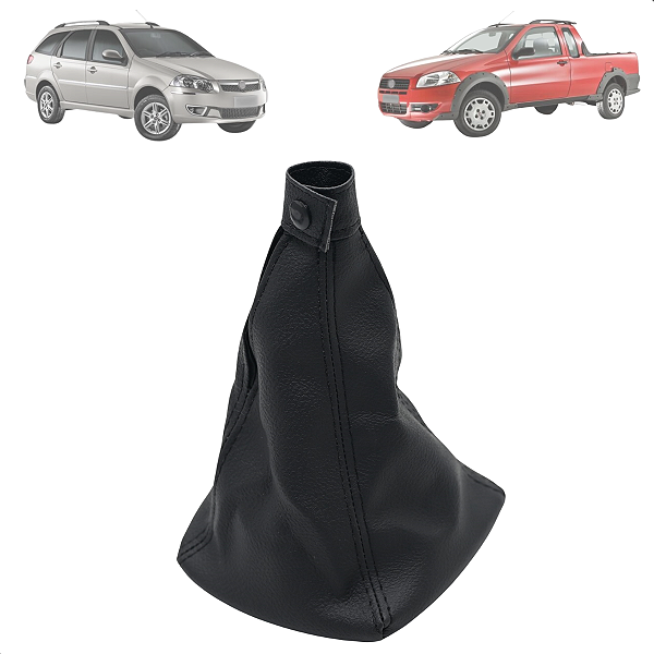 Coifa de Câmbio sem Manopla Palio Strada G1 G2 G3 Palio Weekend Trekking EX Preto