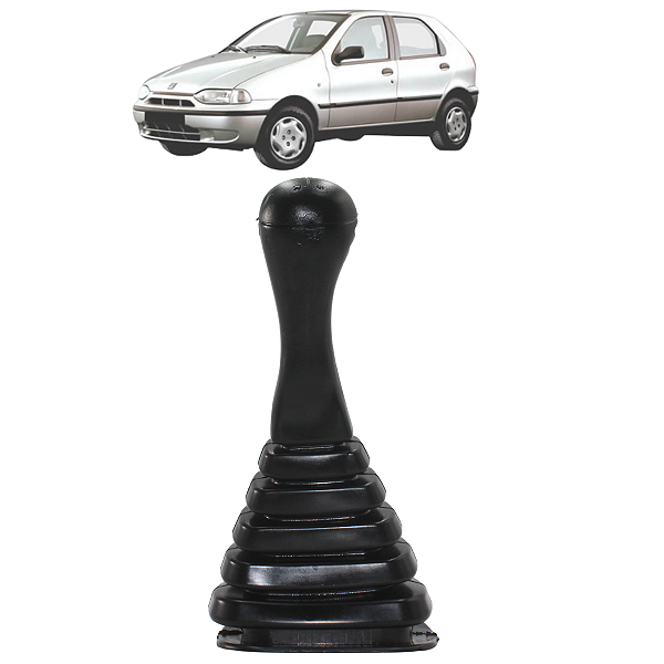 Kit Coifa de Cambio Sanfonada Bola Manopla Palio 96 97 98 99 2000 Preta