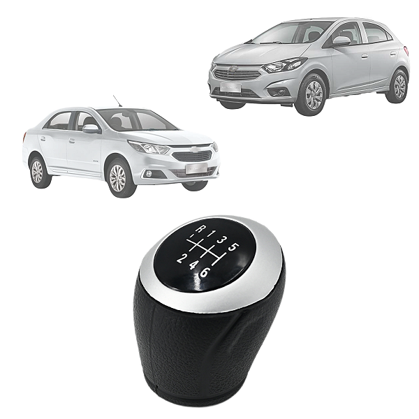 Bola de Câmbio Manopla Onix Spin Cobalt Joy Prisma Preto com Aro Prata