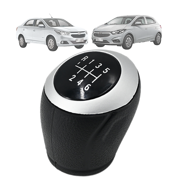 Bola de Câmbio Manopla Onix Spin Cobalt Joy Prisma Preto com Aro Prata