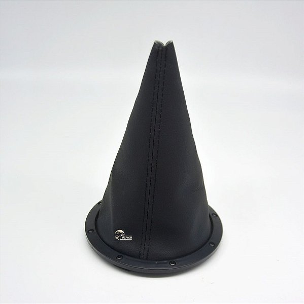 Coifa de Câmbio sem Manopla Gol Parati Saveiro G3 1999 a 2005 Preto com Base Cromada