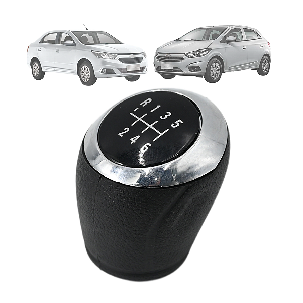 Bola de Câmbio Manopla Onix Spin Cobalt Joy Prisma Preto com Aro Cromado