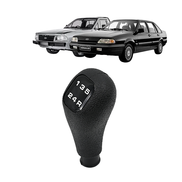 Bola de Câmbio Manopla Pampa Versailles 91 a 96 com 5 Marchas Preto Ré para Trás