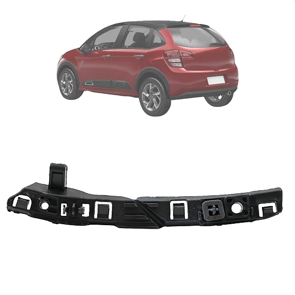 Guia Esquerda Parachoque Traseiro C3 2013 A 2020