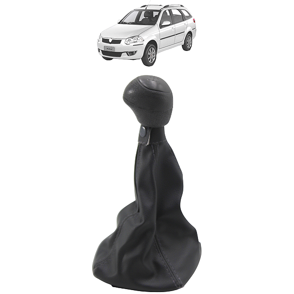 Coifa Câmbio C/ Base E Bola Cambio Palio Fire 2002/... Cinza