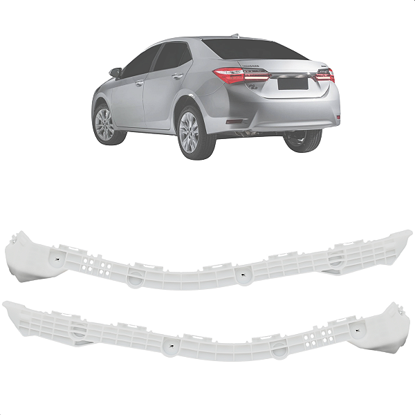 Par Guia Parachoque Traseiro Corolla 2015 2016 2017 2018 2019