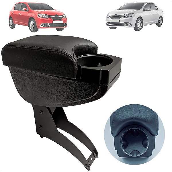 Encosto Descanso De Braço Apoio Logan Sandero 2007 A 2020