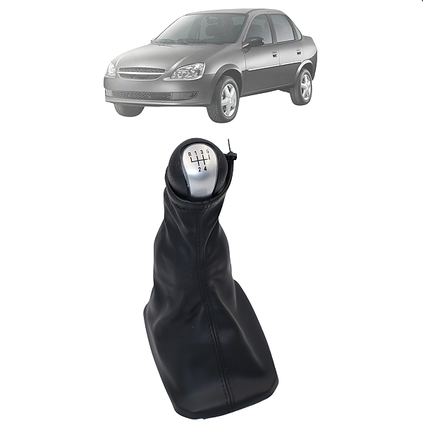 Manopla Coifa Câmbio Corsa Classic 2011 2012 2013 2014 2015 Celta