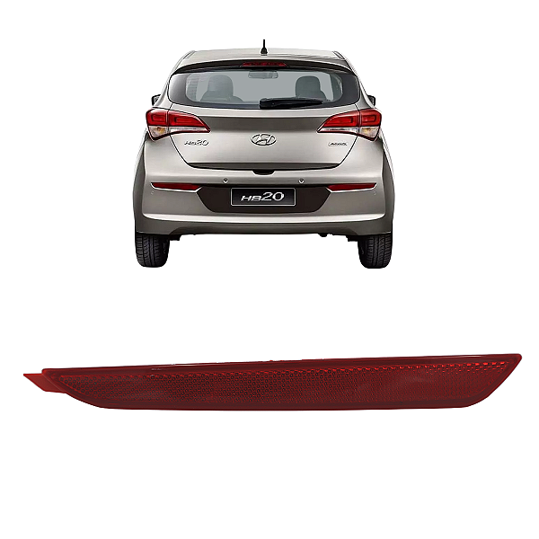 Refletor Olho De Gato Traseiro HB20 2012 2013 2014 2015 Esquerdo