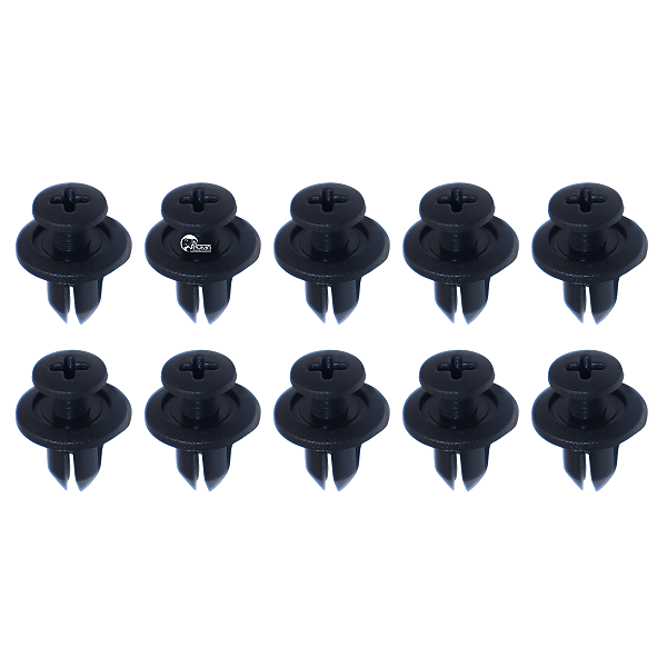 10 Grampo Parachoque/Parabarro Airtrek Grandis Lancer L200 Pajero Full/Sport