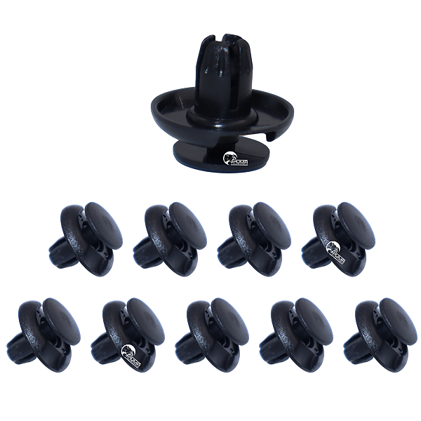 10 Grampo Presilha Parachoque Parabarro Eclipse L200 Lancer Pajero Full