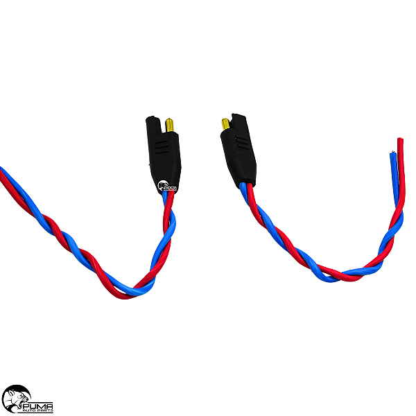 Conector 2 Vias Com Fio 2,5 Mm Chicote Plug Para Caixa