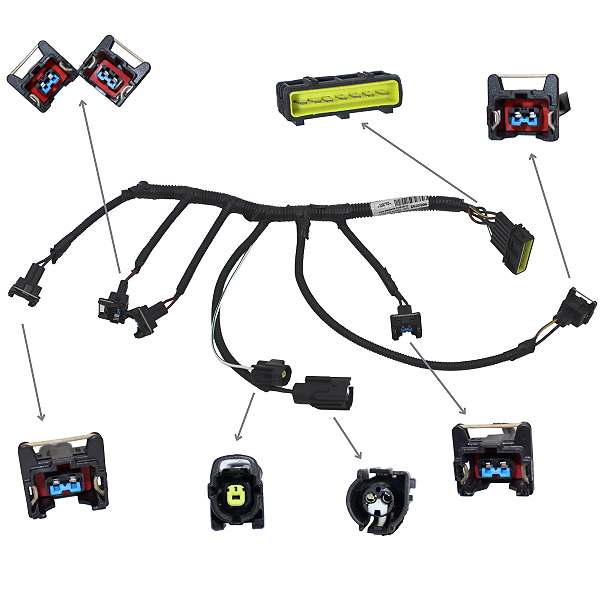 Chicote Dos Bicos Injetores Santana Quantum 2000 Mi 1994 até 2000