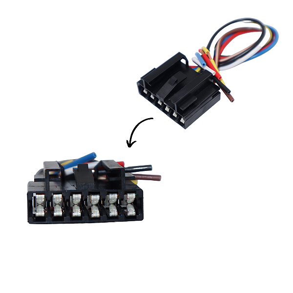 Conector Chicote Da Lanterna Traseira Fiat Palio 1996 A 2000