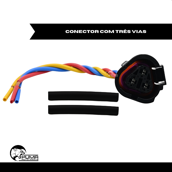 Conector 3 Vias Audi Volkswagen Cebolão Radiador