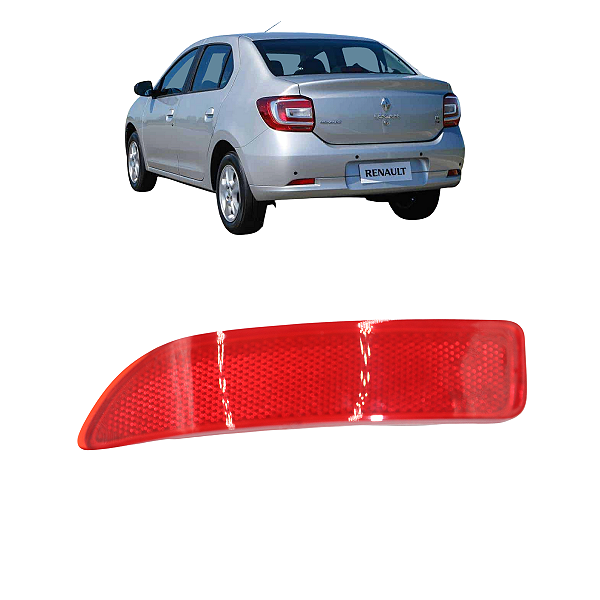 Olho De Gato Parachoque Traseiro Logan 2011 2012 2013 2014