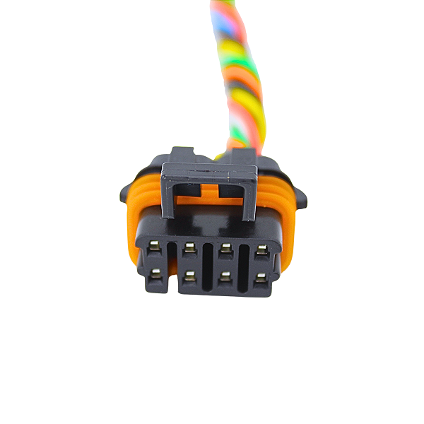 Conector Plug P/ Chicote Do Farol Fiat Doblo 2001 2002 2003 2004 À 2009 8 Vias