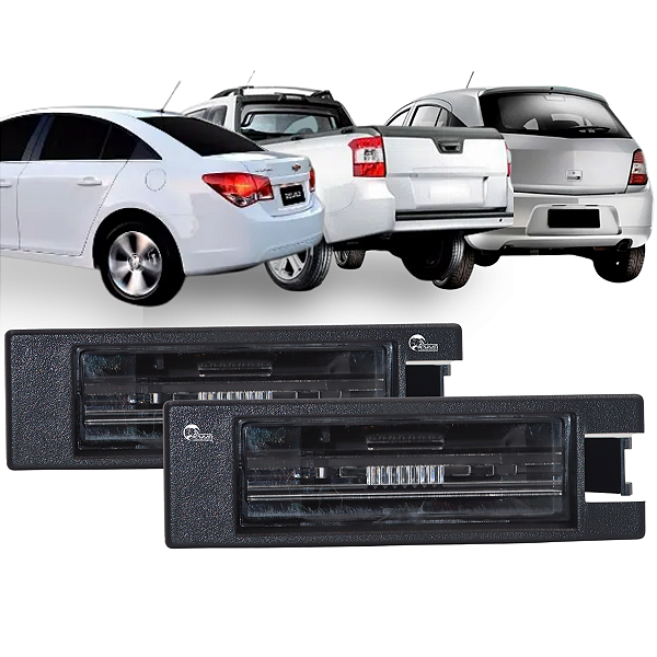 2 Lanterna De Placa Montana Cruze Meriva Cobalt Spin Agile Sem Soquete