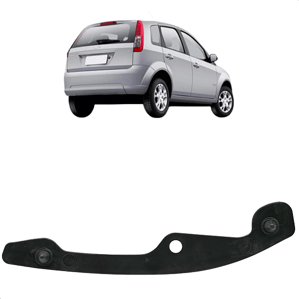 Suporte Guia Para-choque Traseiro Fiesta Hatch Rocam 2007 Até 2014 Lado Esquerdo