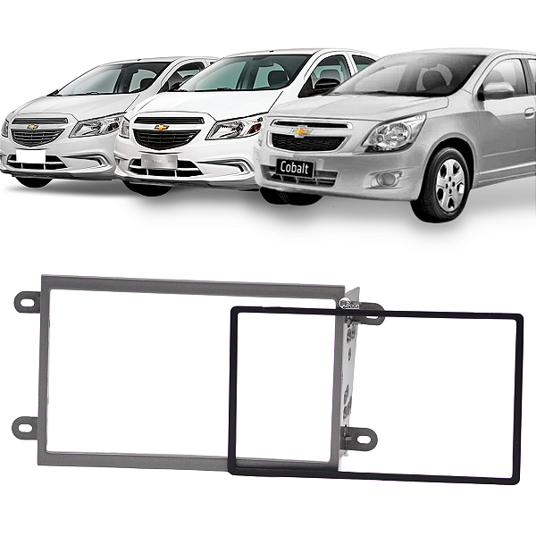 Moldura Painel 2 Din Multimidia Dvd Mp5 Spin Activ LS Cobalt Lt Onix Prisma