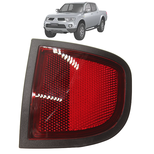 Lanterna Refletor Olho De Gato Parachoque Traseiro L200 2008 2009 2010 Até 2015