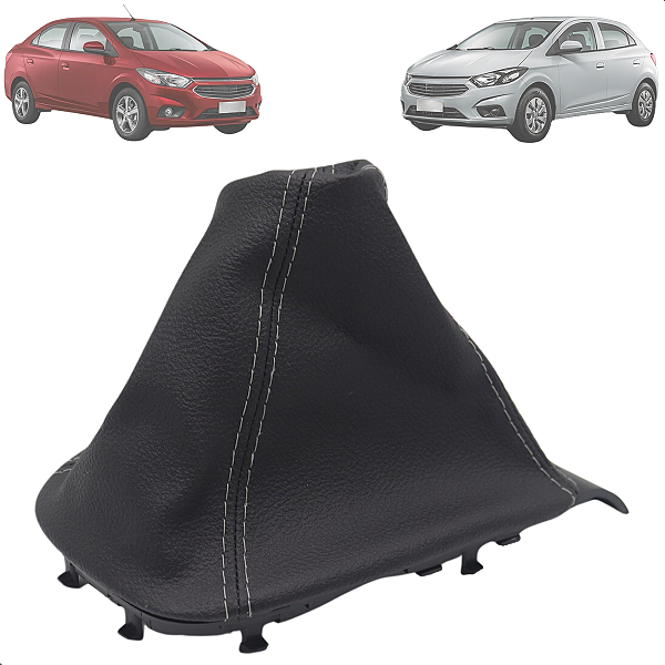 Coifa Câmbio Onix Prisma 2013 2014 2015 A 2019 Preto e Cinza