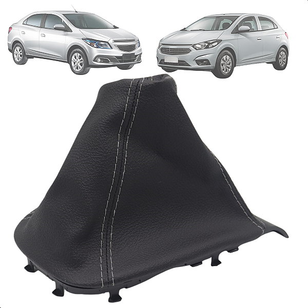 Coifa Câmbio Onix Prisma 2013 2014 2015 A 2019 Preto e Cinza