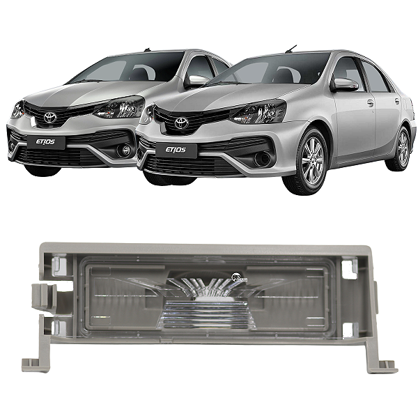 Lanterna Luz Da Placa Sem Soquete Etios Sedan Toyota Etios 2012 Até 2019