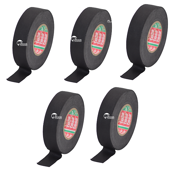 Kit 5 Fitas Isolante Tecido Anti Chama P/chicote 19mm X 25m