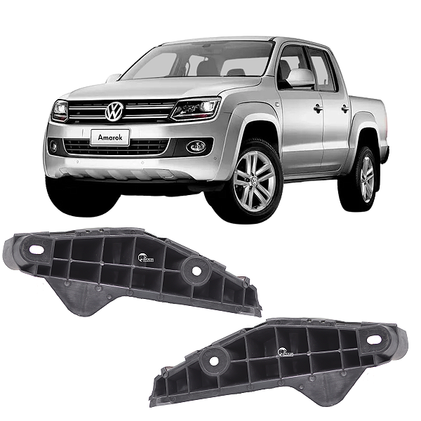 Par De Guia Parachoque Dianteiro Amarok 2010 2011 2012 2013 Até 2016