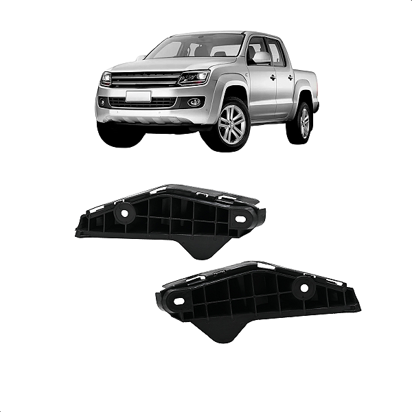 Par De Guia Parachoque Dianteiro Amarok 2010 2011 2012 2013 Até 2016