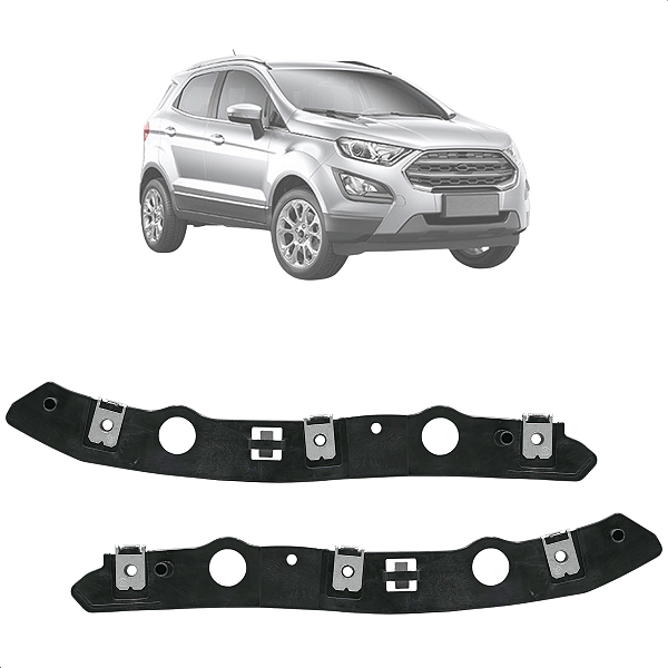 Par Suporte Guia Parachoque Dianteiro Ecosport 2017 até 2021