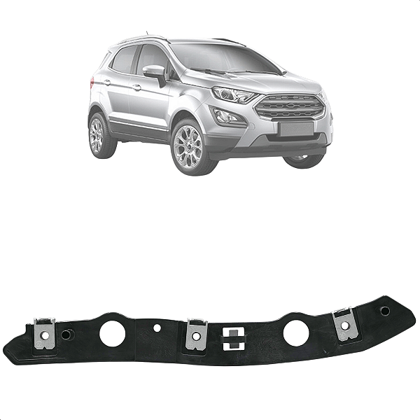 Guia de Parachoque Dianteiro Lado Esquerdo EcoSport 2017 2018 2019 2020 2021