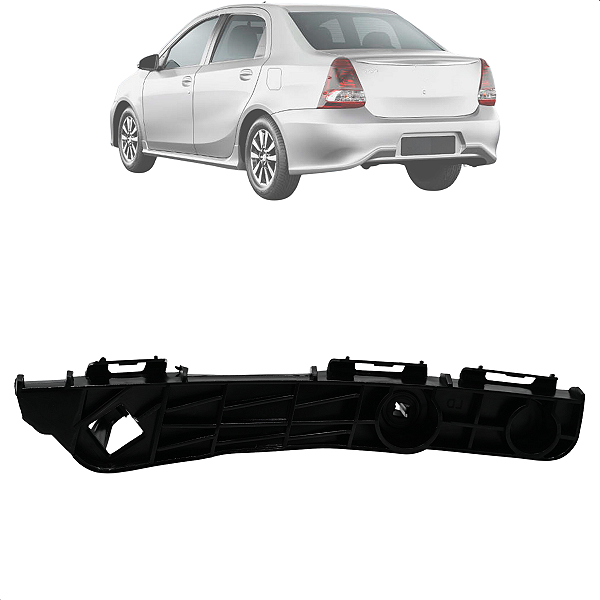Guia do Parachoque Traseiro Lado Esquerdo Para Etios 2013 2014 2015 Até 2021
