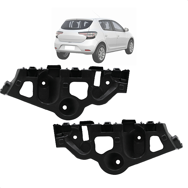 Par Guia do Parachoque Traseiro Sandero 2015 Até 2022