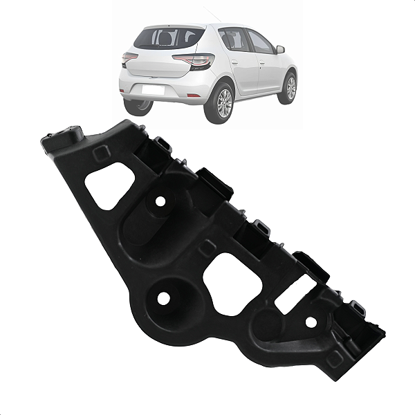 Guia Suporte Parachoque Traseiro Sandero 2015 16 17 18 19 2020 2021 2022