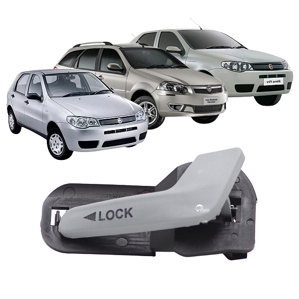 Maçaneta Interna Lado Direito Palio Weekend Siena 2004 2005 2006 2007 2008 Até 2012