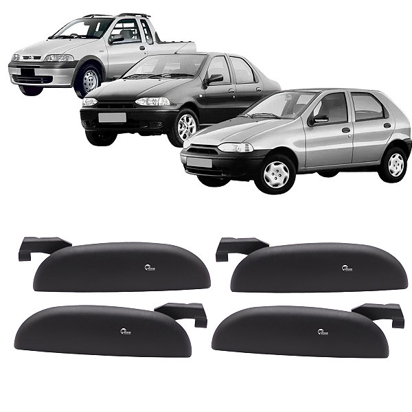 Kit Maçaneta Externa Dianteira Traseira Palio Siena 2002 2003 2004